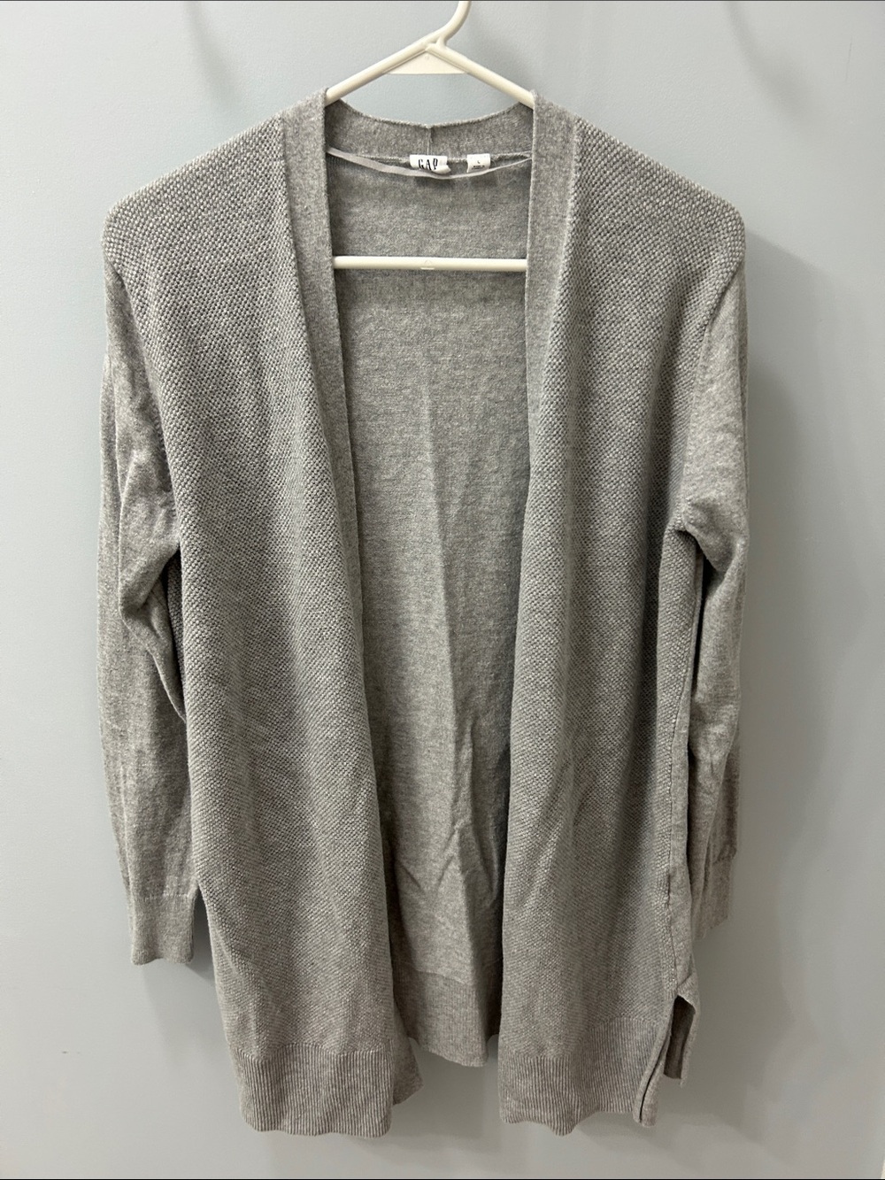 GAP Open-Front Light Gray Women's Cardigan